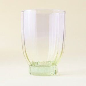 Anthropologie Olsen Juice Glasses Set of 4. Green Drinking Glass. Gift. New